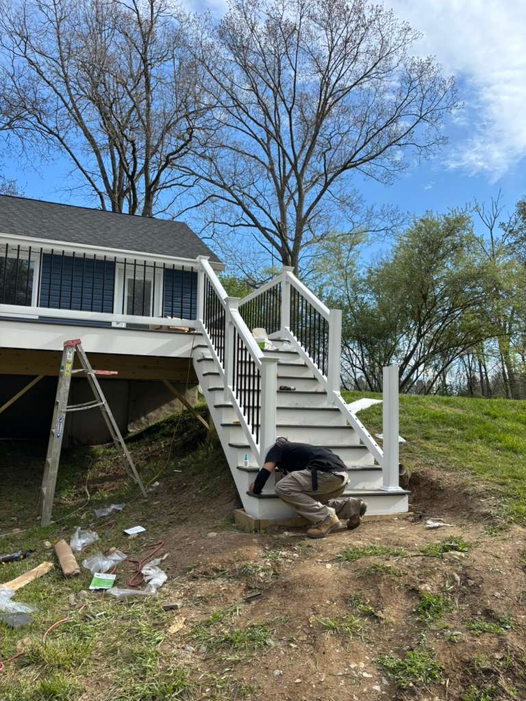 Custom deck project in New Jersey